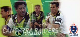 2003 NRL Telstra Club Cards - Card 02 Canberra Raiders