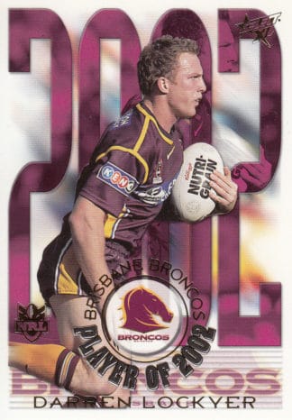 2003 NRL XL Club Player Of The Year - CP01 Darren Lockyer Brisbane Broncos