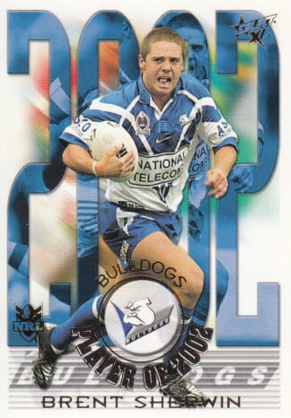 2003 NRL XL Club Player Of The Year - CP02 Brent Sherwin Canterbury Bulldogs