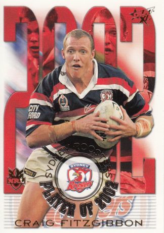 2003 NRL XL Club Player Of The Year - CP13 Craig Fitzgibbon Sydney Roosters