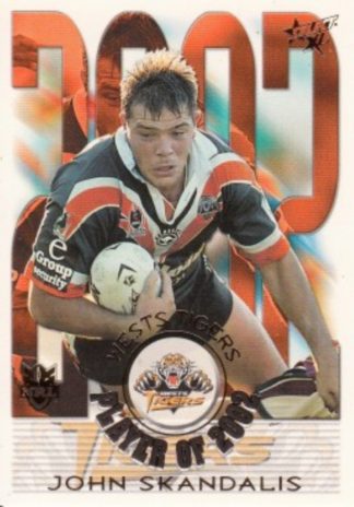 2003 NRL XL Club Player Of The Year - CP15 John Skandalis Wests Tigers