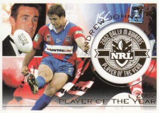 2003 NRL XL Dally M Award Winner - DM1 Andrew Johns Newcastle Knights