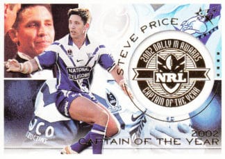 2003 NRL XL Dally M Award Winner - DM4 Steve Price Canterbury Bulldogs