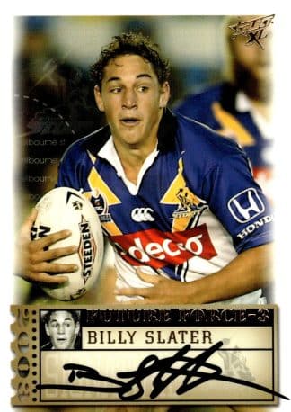 2003 NRL XL Future Force Signature - FF35 Billy Slater Melbourne Storm