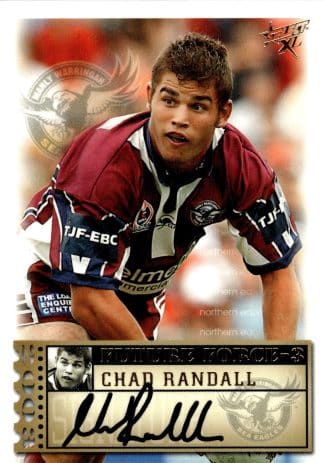 2003 NRL XL Future Force Signature - FF37 Chad Randall Manly Sea Eagles