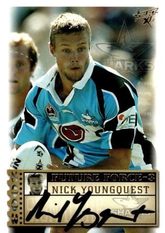 2003 NRL XL Future Force Signature - FF40 Nick Youngquest Cronulla Sharks