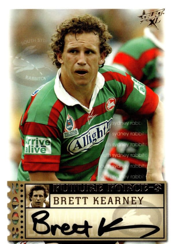 2003 NRL XL Future Force Signature - FF42 Brett Kearney South Sydney Rabbitohs