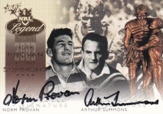 2003 NRL XL Duo Legend Signature - LS1 Norm Provan & Arthur Summons