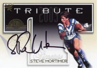 2003 NRL XL Tribute Signature - TS1 Steve Mortimer Canterbury Bulldogs