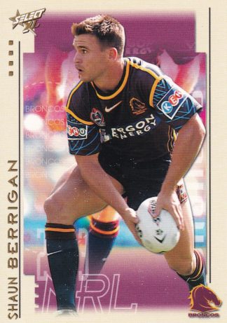 2003 NRL XL Common Card - Base 005 Shaun Berrigan Brisbane Broncos
