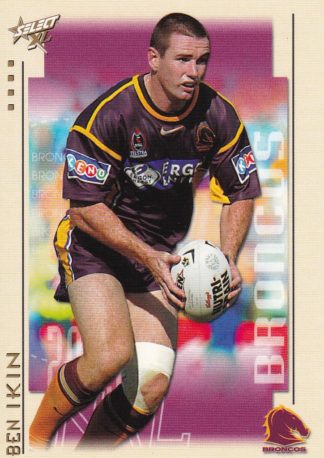 2003 NRL XL Common Card - Base 010 Ben Ikin Brisbane Broncos