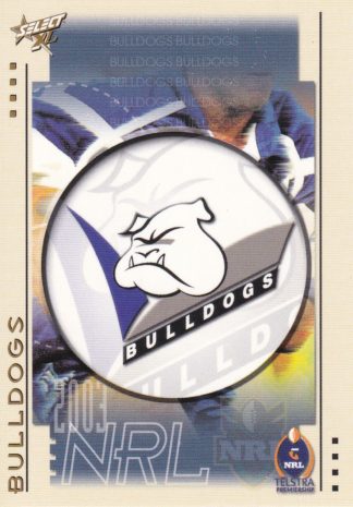 2003 NRL XL Common Card - Base 015 Canterbury Bulldogs Logo
