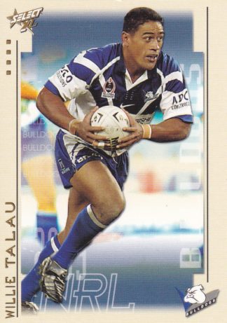 2003 NRL XL Common Card - Base 024 Willie Talau Canterbury Bulldogs