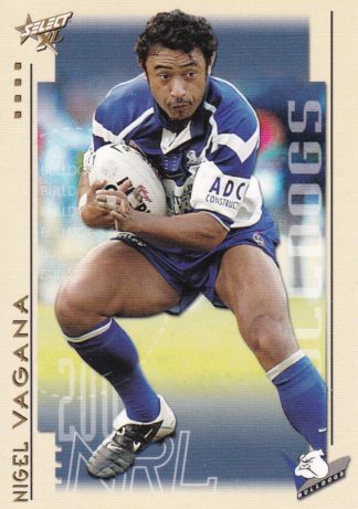2003 NRL XL Common Card - Base 026 Nigel Vagana Canterbury Bulldogs