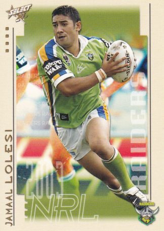 2003 NRL XL Common Card - Base 034 Jamal Lolesi Canberra Raiders