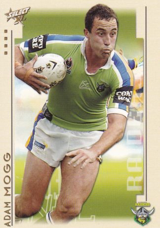 2003 NRL XL Common Card - Base 035 Adam Mogg Canberra Raiders