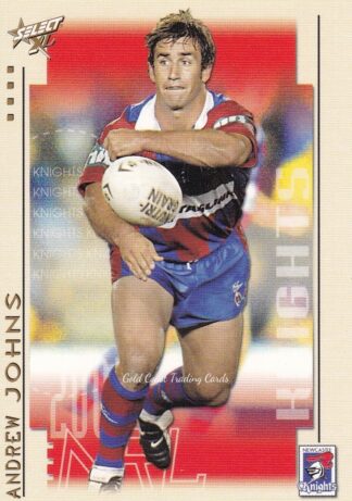 2003 NRL XL Common Card - Base 052 Andrew Johns Newcastle Knights