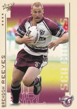 2003 NRL XL Common Card - Base 083 Brendon Reeves Manly Sea Eagles