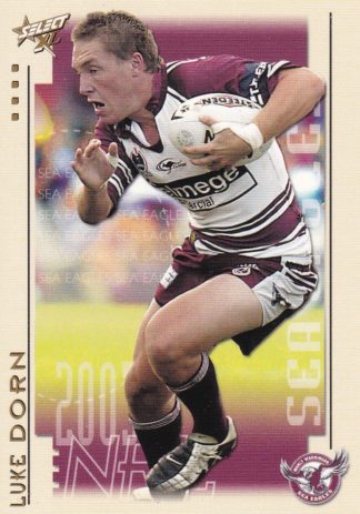 2003 NRL XL Common Card - Base 085 Luke Dorn Manly Sea Eagles