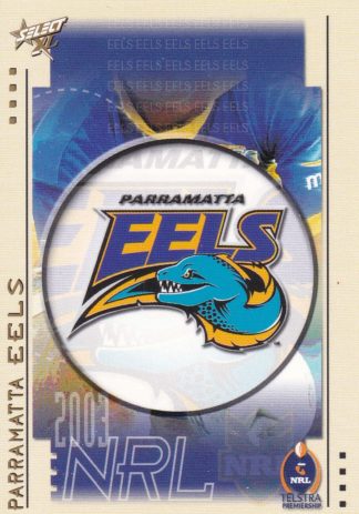 2003 NRL XL Common Card - Base 087 Parramatta Eels Logo
