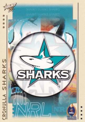 2003 NRL XL Common Card - Base 111 Cronulla Sharks Logo