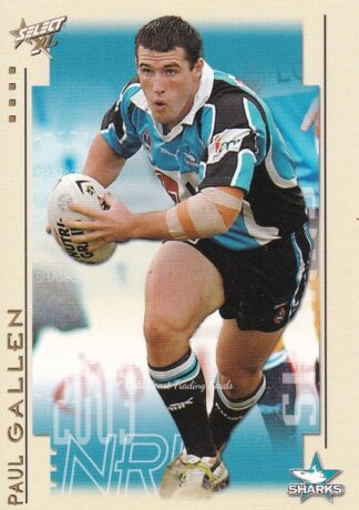 2003 NRL XL Common Card - Base 117 Paul Gallen Cronulla Sharks