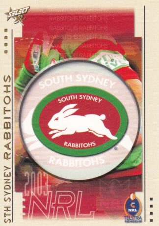 2003 NRL XL Common Card - Base 135 South Sydney Rabbitohs Logo