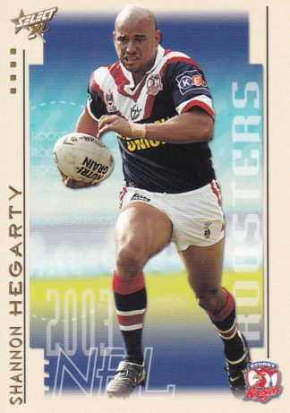 2003 NRL XL Common Card - Base 153 Shannon Hegarty Sydney Roosters
