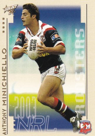 2003 NRL XL Common Card - Base 155 Anthony Minichiello Sydney Roosters