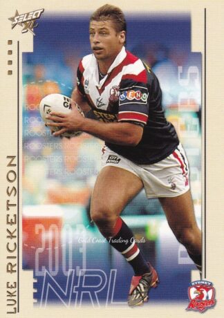 2003 NRL XL Common Card - Base 157 Luke Ricketson Sydney Roosters