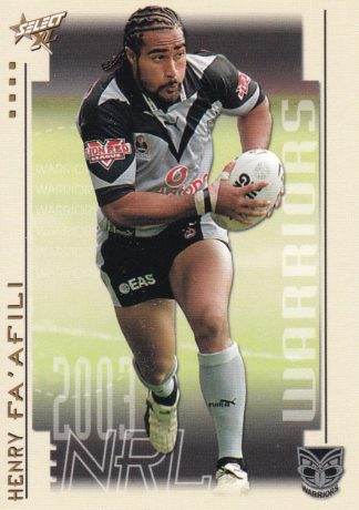 2003 NRL XL Common Card - Base 161 Henry Fa'afili Warriors