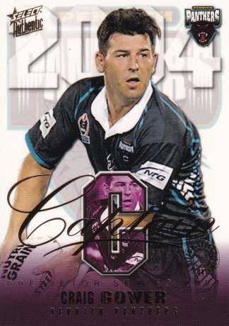 2004 NRL Authentic Captains Card - CP09 Craig Gower Penrith Panthers