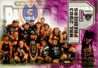 2004 NRL Authentic Case Card - CC1 Penrith Panthers NRL Premiership Team Photo