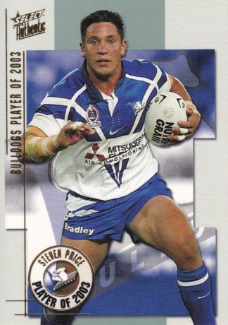 2004 NRL Authentic Club Player Of The Year - CP02 Steve Price Canterbury Bulldogs