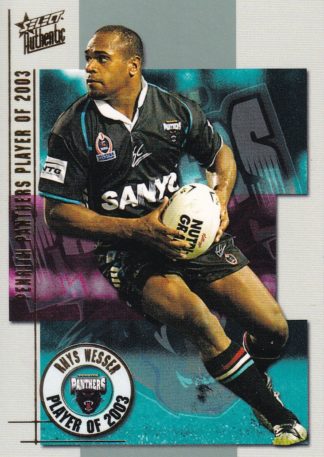 2004 NRL Authentic Club Player Of The Year - CP09 Rhys Wesser Penrith Panthers