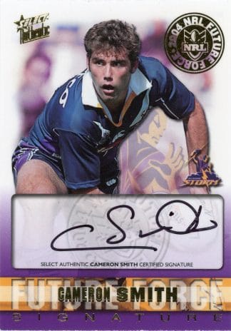 2004 NRL Authentic Future Force Signature - FF04 Cameron Smith Melbourne Storm
