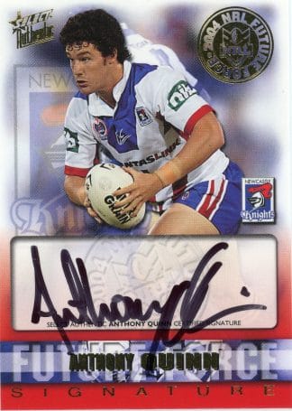 2004 NRL Authentic Future Force Signature - FF05 Anthony Quinn Newcastle Knights