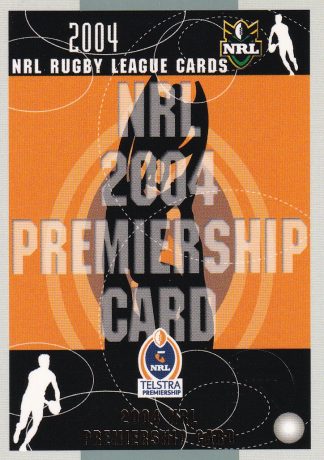 2004 NRL Authentic Premiership Predictor - PC07 Newcastle Knights
