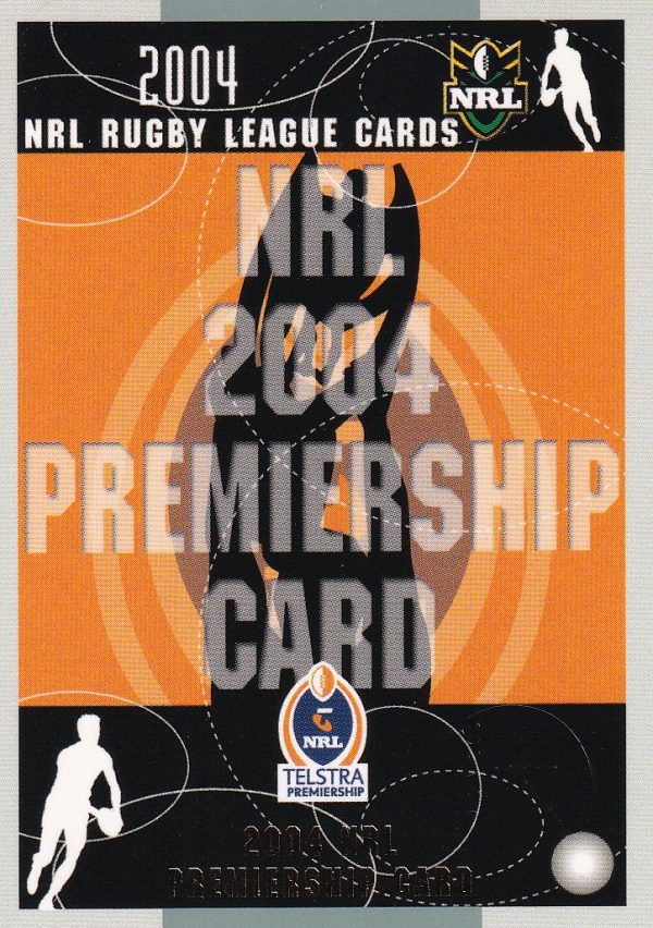 2004 NRL Authentic Captains Card - CP12 Bryan Fletcher South Sydney Rabbitohs - Image 2