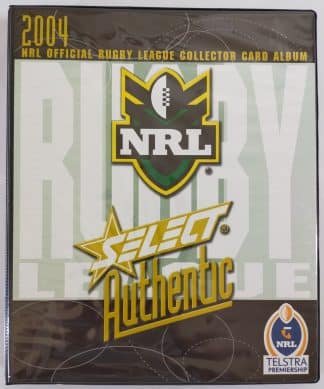 2004 NRL Authentic Album With Full Base Set - 181 Common Cards