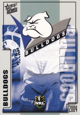 2004 NRL Authentic Common Card - Base 015 Canterbury Bulldogs Logo