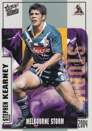 2004 NRL Authentic Common Card - Base 040 Stephen Kearney Melbourne Storm