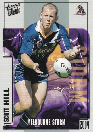 2004 NRL Authentic Common Card - Base 044 Scott Hill Melbourne Storm