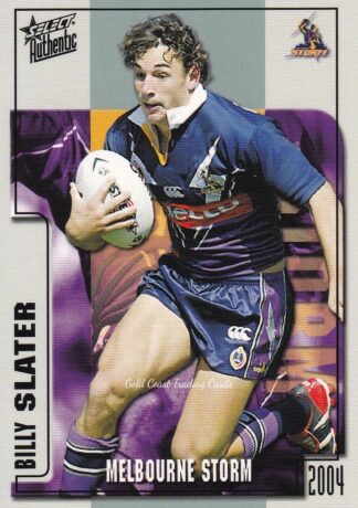 2004 NRL Authentic Common Card - Base 048 Billy Slater Melbourne Storm