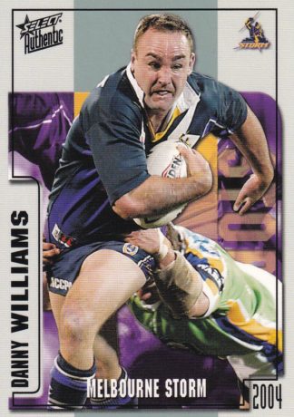 2004 NRL Authentic Common Card - Base 050 Danny Williams Melbourne Storm