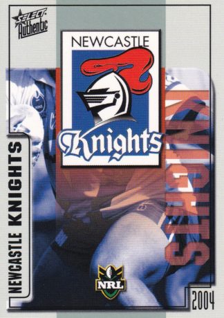 2004 NRL Authentic Common Card - Base 051 Newcastle Knights Logo
