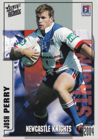 2004 NRL Authentic Common Card - Base 060 Josh Perry Newcastle Knights