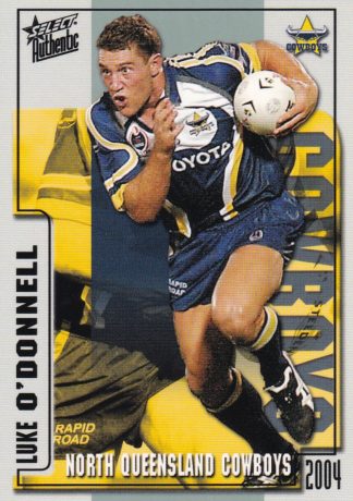 2004 NRL Authentic Common Card - Base 072 Luke O'Donnell North Qld Cowboys