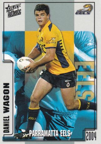 2004 NRL Authentic Common Card - Base 089 Daniel Wagon Parramatta Eels