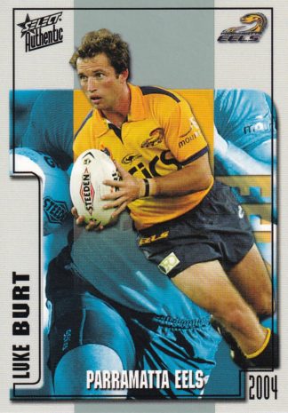 2004 NRL Authentic Common Card - Base 090 Luke Burt Parramatta Eels